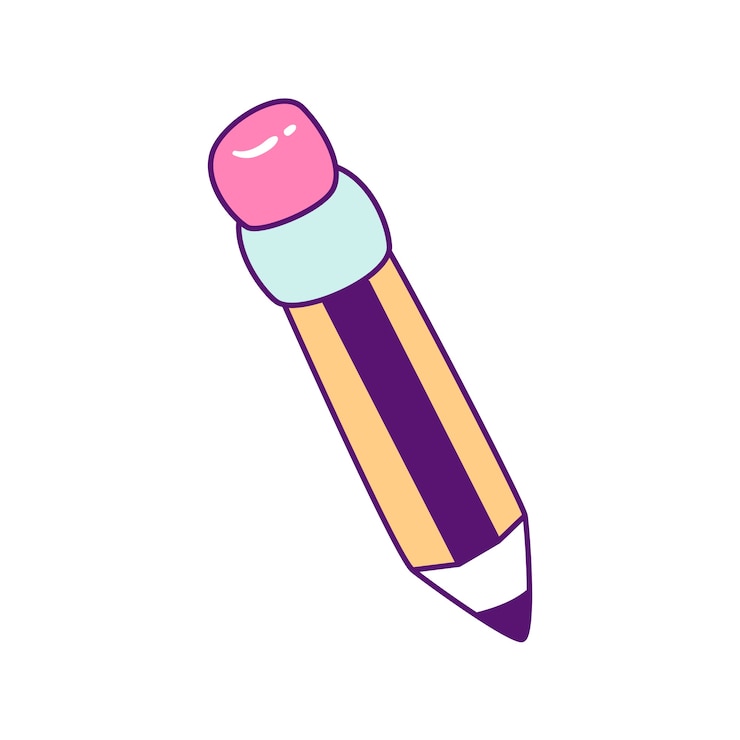 PSD gratuit illustration à crayon de dessin animé