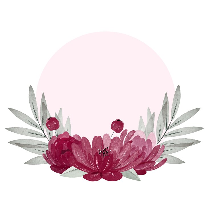 PSD gratuit illustration détaillée de fleurs aquarelles
