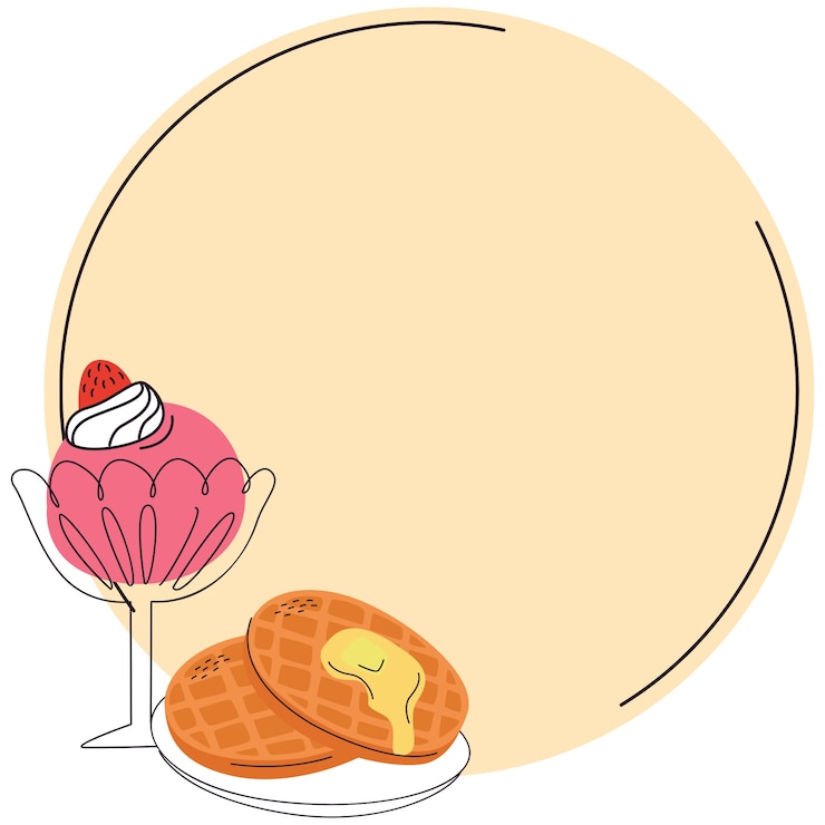 PSD gratuit illustration du cadre de restauration rapide