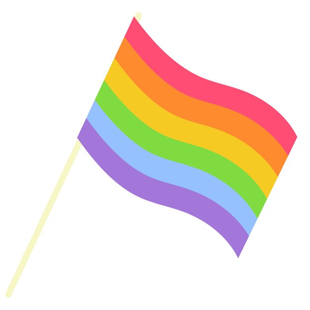 Illustration du drapeau arc-en-ciel