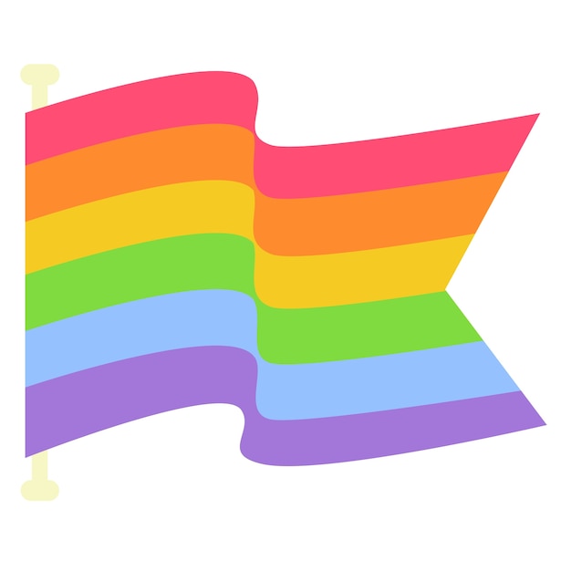 PSD gratuit illustration du drapeau arc-en-ciel