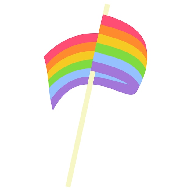 PSD gratuit illustration du drapeau arc-en-ciel