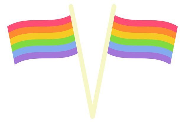 Illustration du drapeau arc-en-ciel