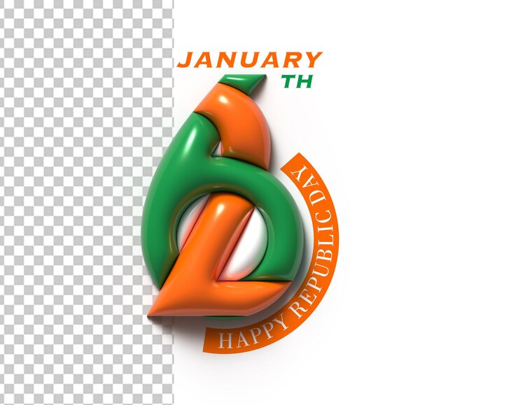 PSD gratuit illustration du jour de la république indienne le 26 janvier