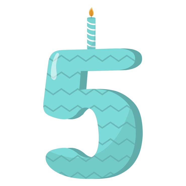 PSD gratuit illustration du numéro d'anniversaire