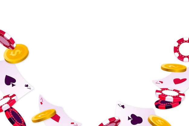 Illustration d'éléments de casino réalistes