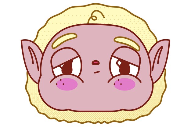 Illustration d'un emoji des années 90
