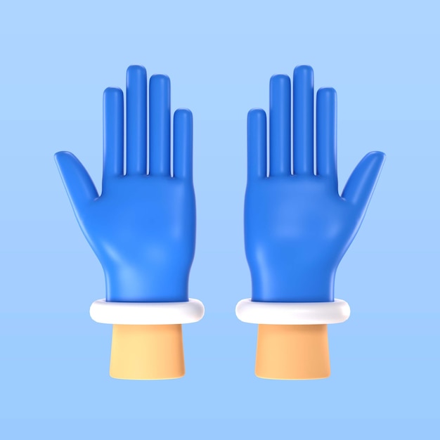 PSD gratuit illustration de gants de protection médicale