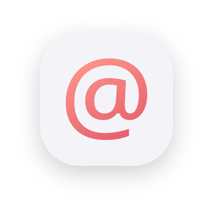 PSD gratuit illustration de l'icône de contact isolée