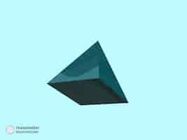 PSD gratuit illustration d'icône de prisme triangulaire