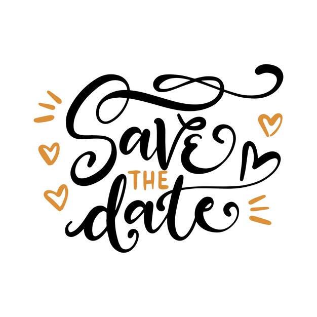 Illustration de lettres de mariage