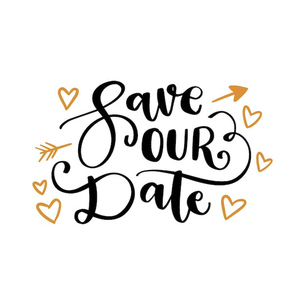Illustration de lettres de mariage