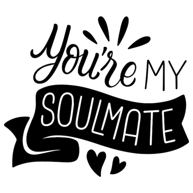 Illustration de lettres de la Saint-Valentin isolée