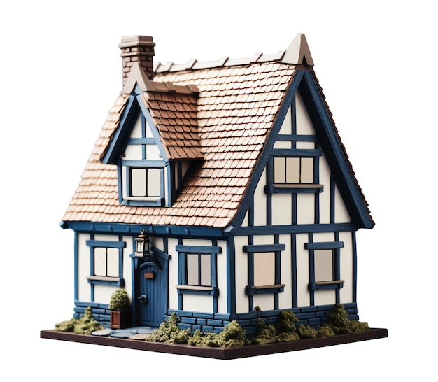 Illustration de la maison et de la propriété en 3D