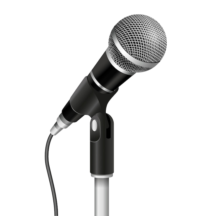 PSD gratuit illustration de microphone réaliste