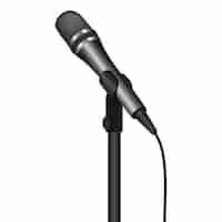 PSD gratuit illustration de microphone réaliste