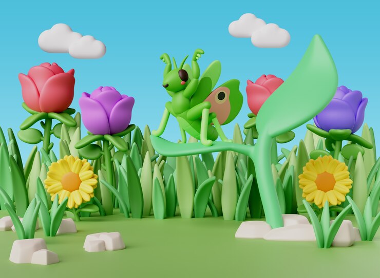 PSD gratuit illustration de la nature et des insectes