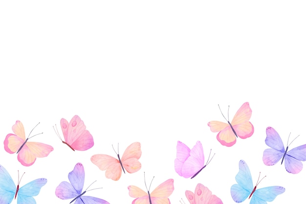 Illustration d'un papillon à l'aquarelle