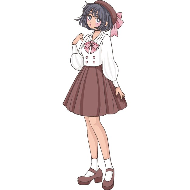 Illustration de personnages d'anime