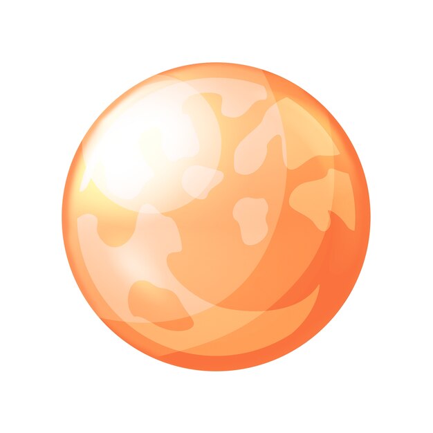Illustration de planète de dessin animé