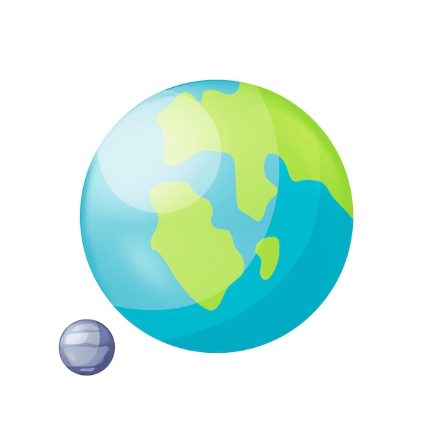 Illustration de planète de dessin animé