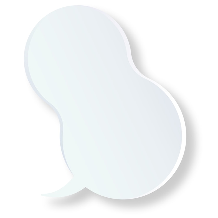 PSD gratuit illustration réaliste de la bulle de parole