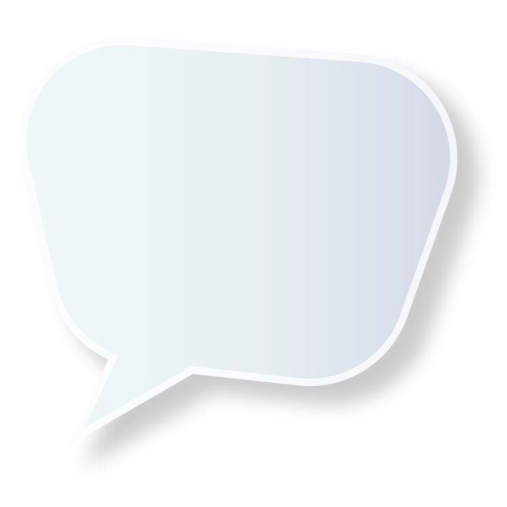 PSD gratuit illustration réaliste de la bulle de parole