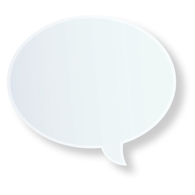 Illustration réaliste de la bulle de parole