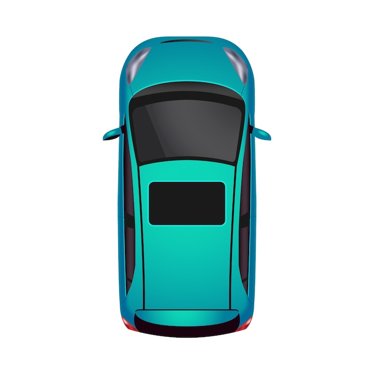 PSD gratuit illustration réaliste d'une voiture