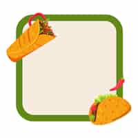 PSD gratuit illustration de tacos mexicains