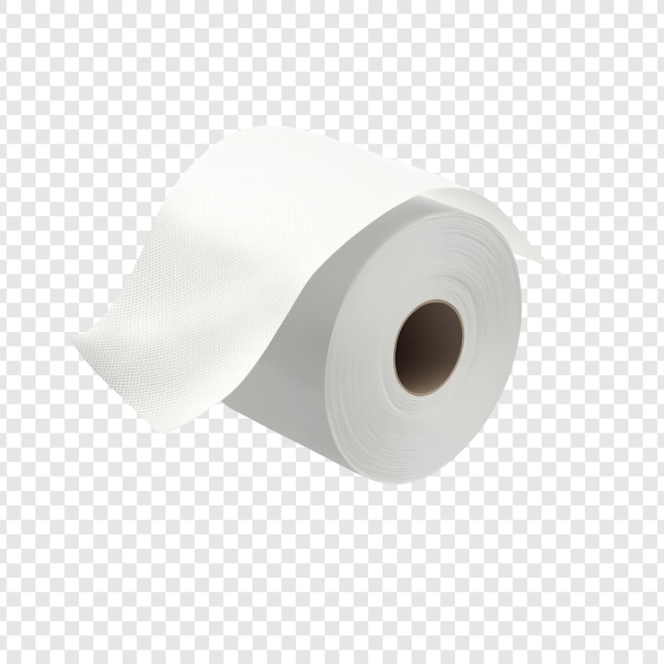 PSD gratuit image en haute résolution d'un rouleau de serviettes en papier blanc