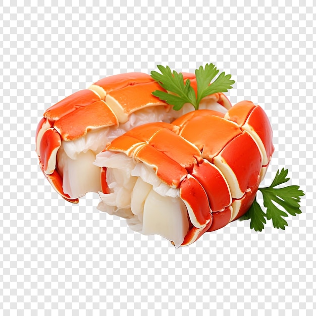 PSD gratuit imitation de viande de crabe isolée sur fond transparent