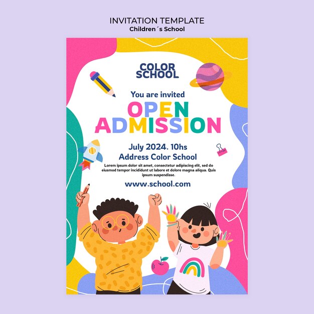 Invitation à l'éducation des enfants à la conception plate