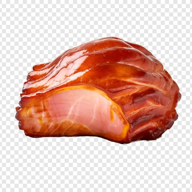 PSD gratuit jambon glacé au miel isolé sur fond transparent