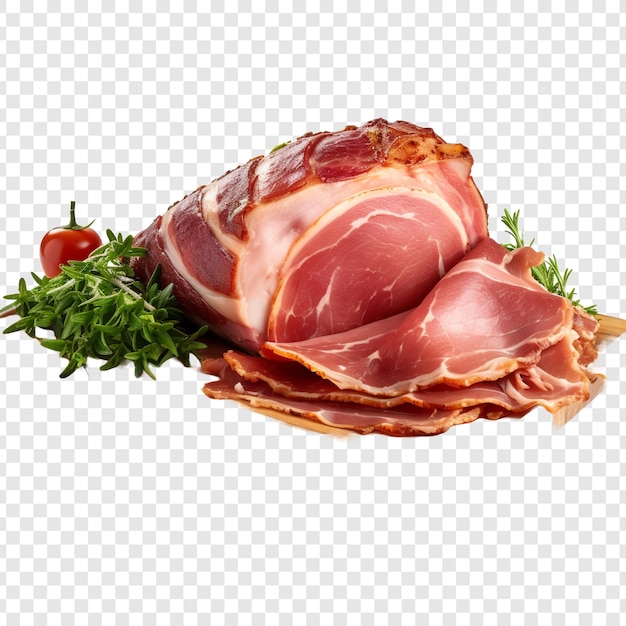 PSD gratuit jambon isolé sur un fond transparent