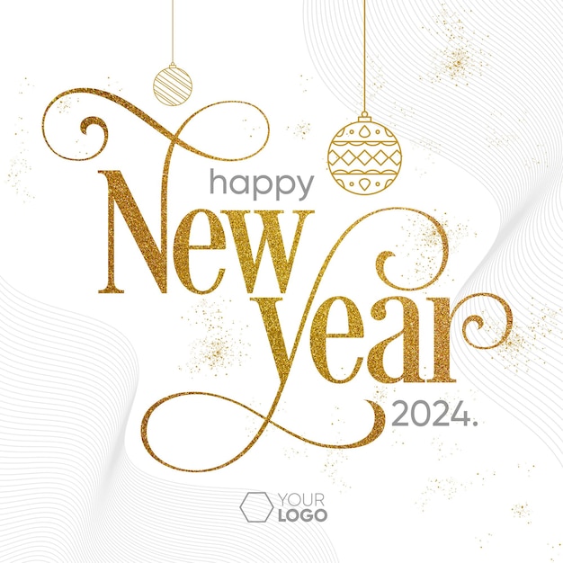 Je vous souhaite une bonne année 2024 sur les réseaux sociaux.