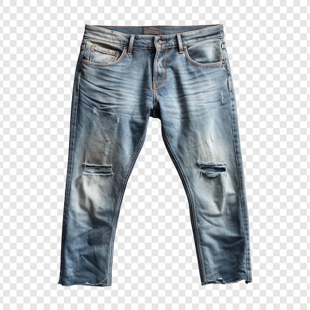 PSD gratuit jeans bleus isolés sur un fond transparent