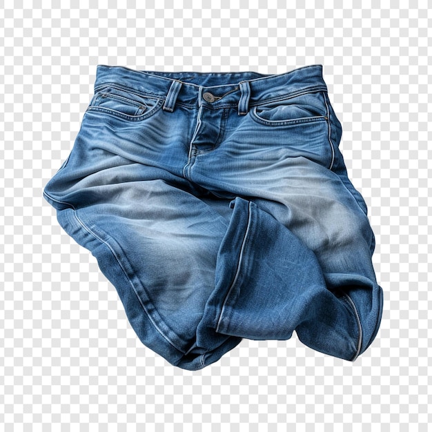 PSD gratuit jeans bleus isolés sur un fond transparent