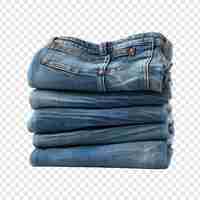 PSD gratuit jeans bleus isolés sur un fond transparent