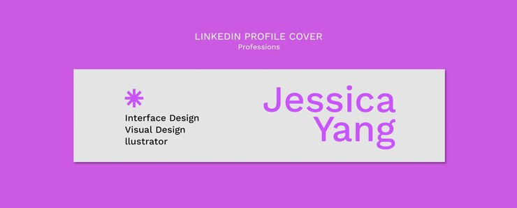 PSD gratuit jessica yang - interface, conception visuelle et illustratrice