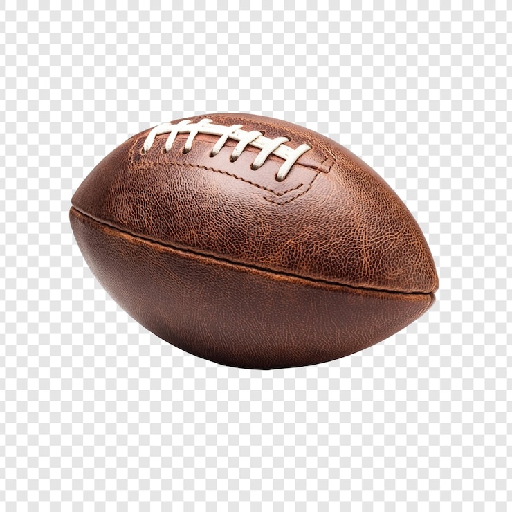 PSD gratuit jeu classique de balle en cuir de football américain vintage