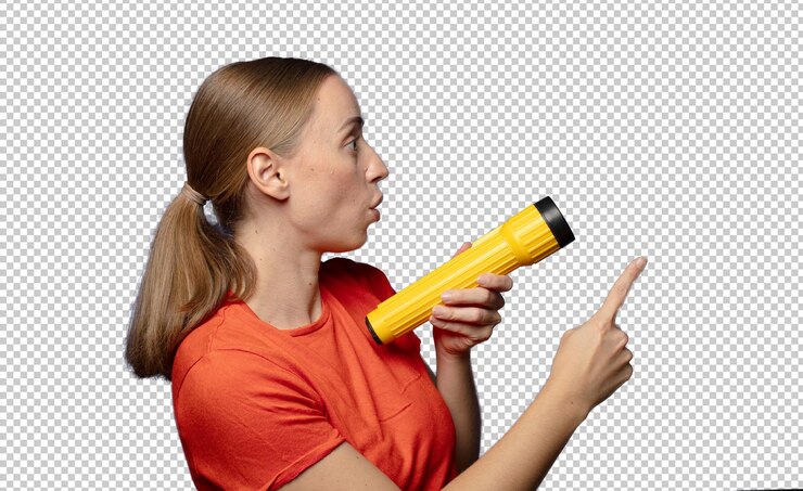 PSD gratuit une jeune femme blonde