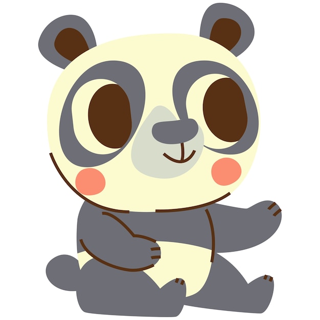 Une jolie illustration d'animal de dessin animé