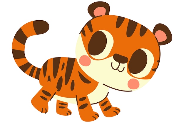 Une jolie illustration d'animal de dessin animé