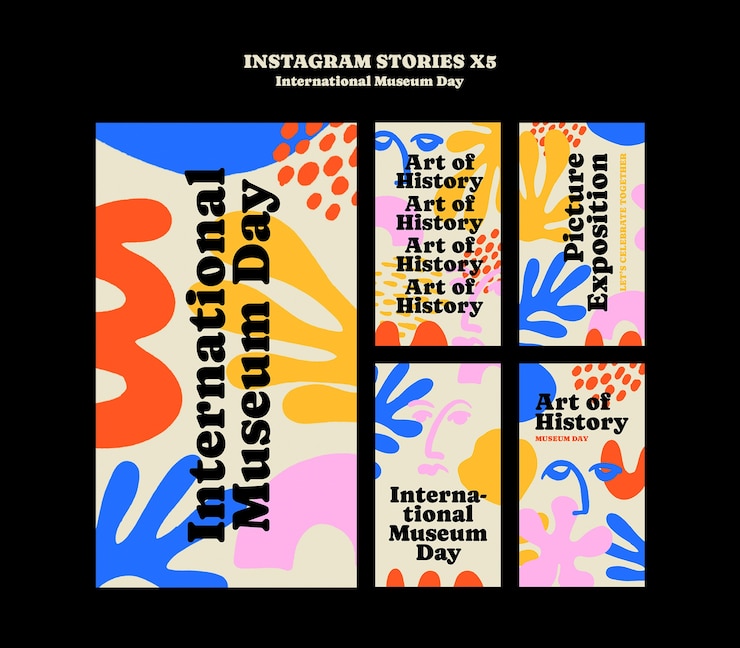 PSD gratuit journée internationale des musées sur instagram
