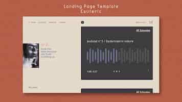 PSD gratuit landing page pour le mysticisme et l'ésotérisme
