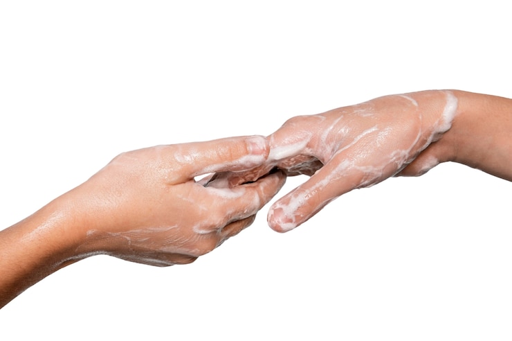 PSD gratuit lavage des mains isolé
