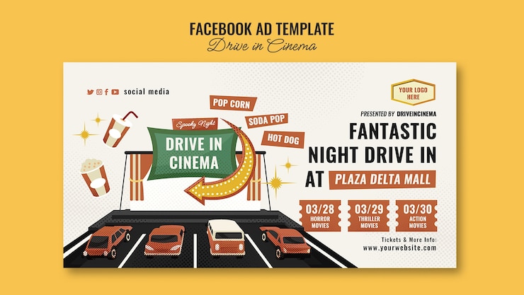 PSD gratuit lecteur de conception plate dans le modèle de cinéma