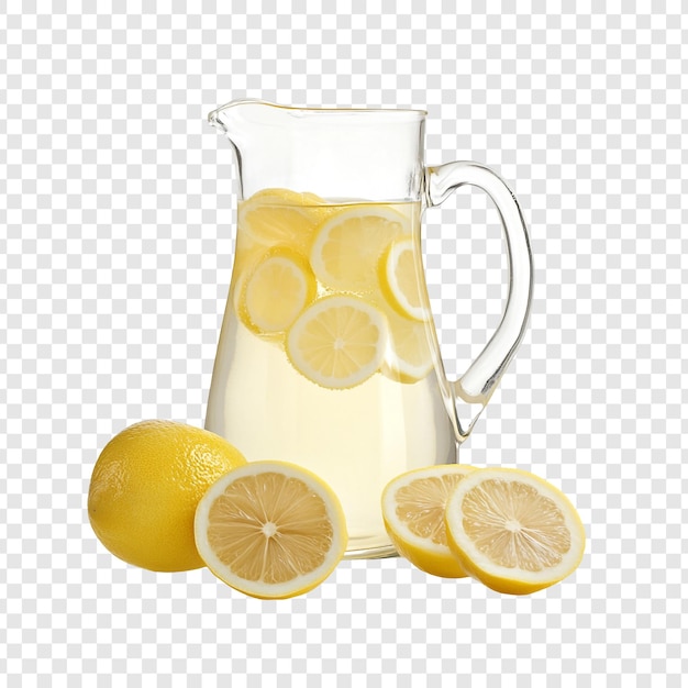Une limonade rafraîchissante faite maison dans une cruche en verre