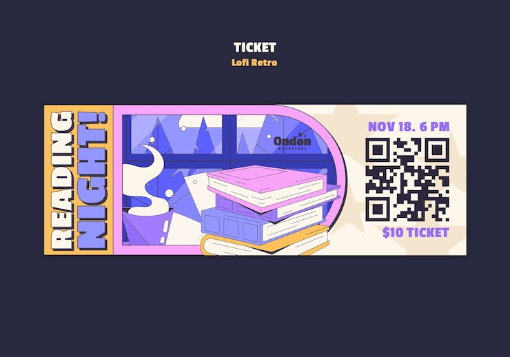 PSD gratuit lofi retro event template